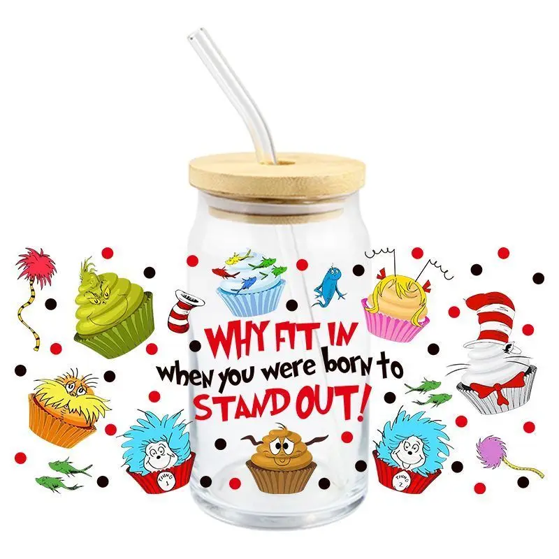 Highly playable Stickers UV DTF Cup Wraps Sticker 3D Transfer for 16oz Libbey Glass Mug Waterproof Brand Custom Decals
Highly playable Stickers UV DTF Cup Wraps Sticker 3D Transfer for 16oz Libbey Glass Mug Waterproof Brand Custom Decals