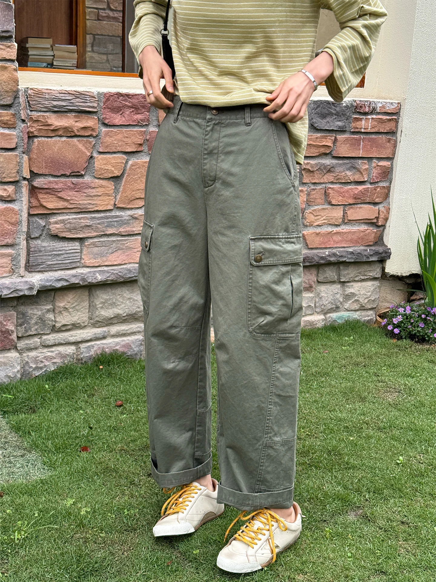 Retro Military Green Workwear Pants Women's Spring Summer New Style Nine Points Wide Leg Pants Youthful Casual Cotton Straigh...
Retro Military Green Workwear Pants Women's Spring Summer New Style Nine Points Wide Leg Pants Youthful Casual Cotton Straigh...