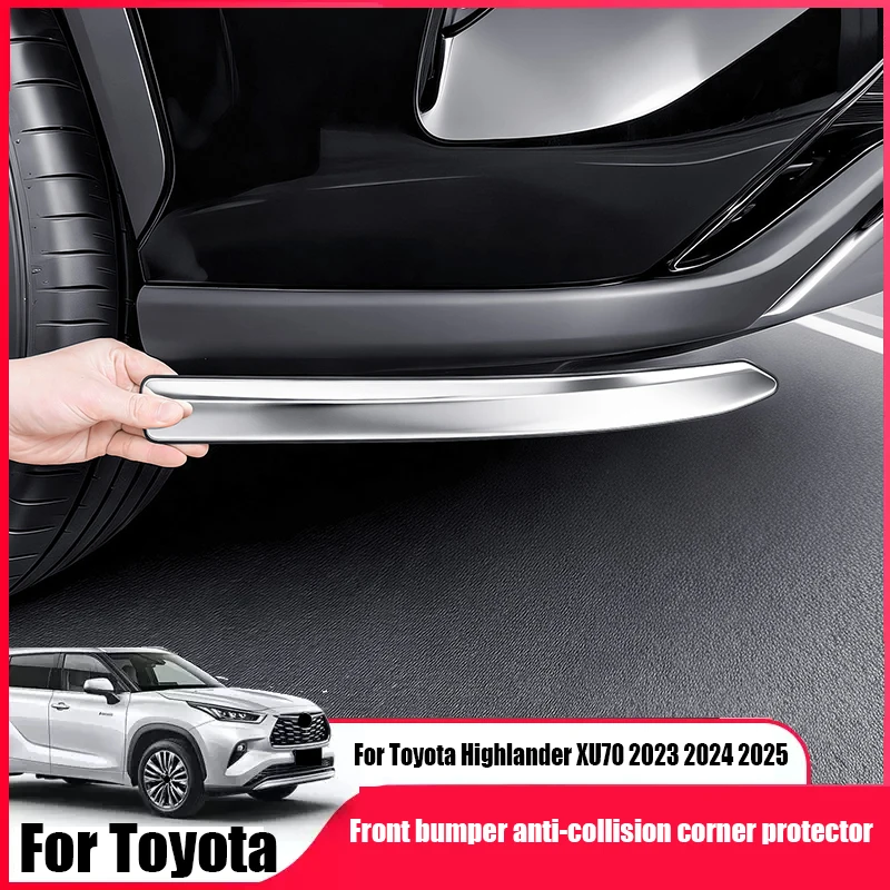 for Toyota Highlander XU70 2023 2024 2025 Car front bumper anti-collision corner protector made of stainless steel material
for Toyota Highlander XU70 2023 2024 2025 Car front bumper anti-collision corner protector made of stainless steel material