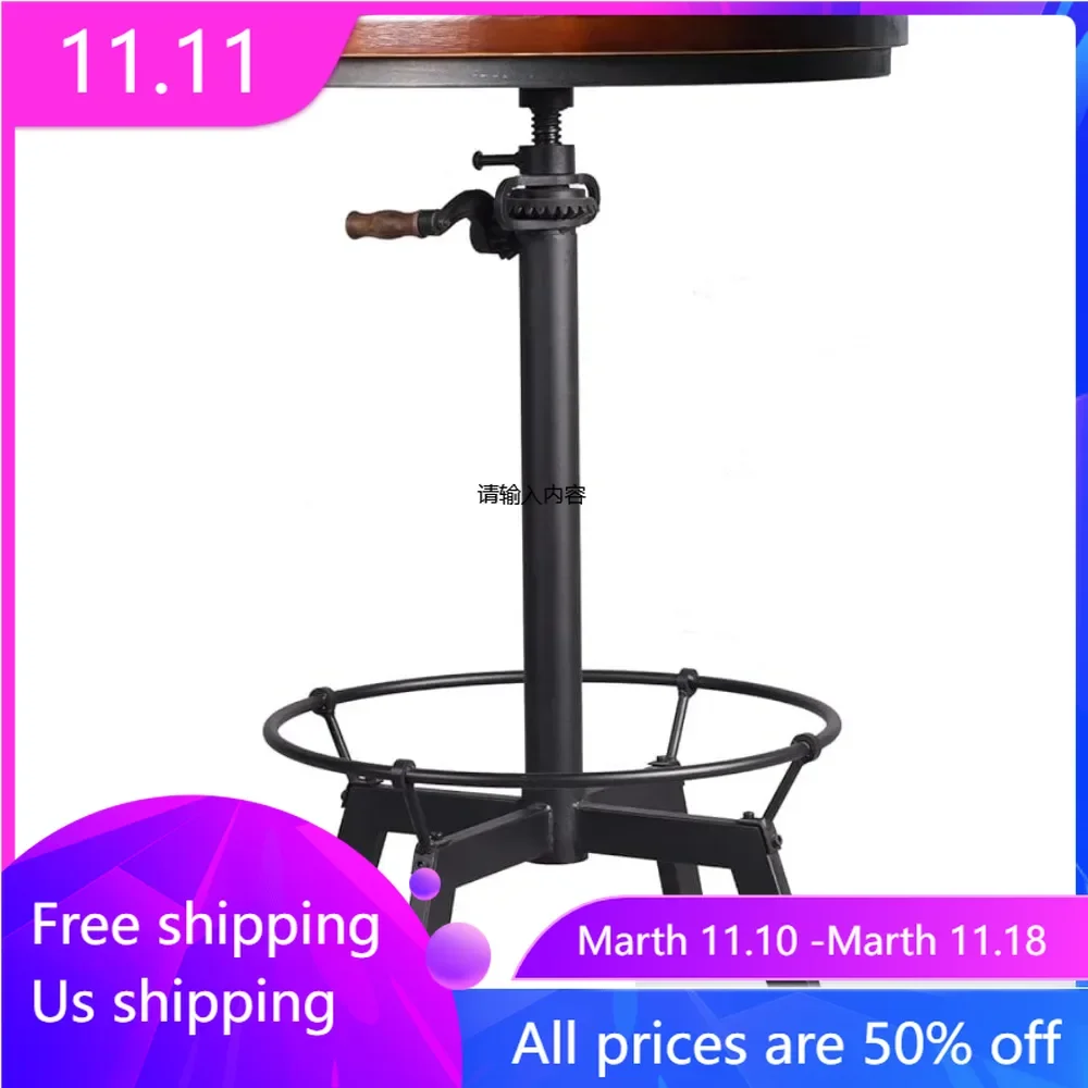 Bar counter-33.5-39.4-inch adjustable height bar counter-23.7-inch rotating circular wooden top metal base - easily adjustable
Bar counter-33.5-39.4-inch adjustable height bar counter-23.7-inch rotating circular wooden top metal base - easily adjustable