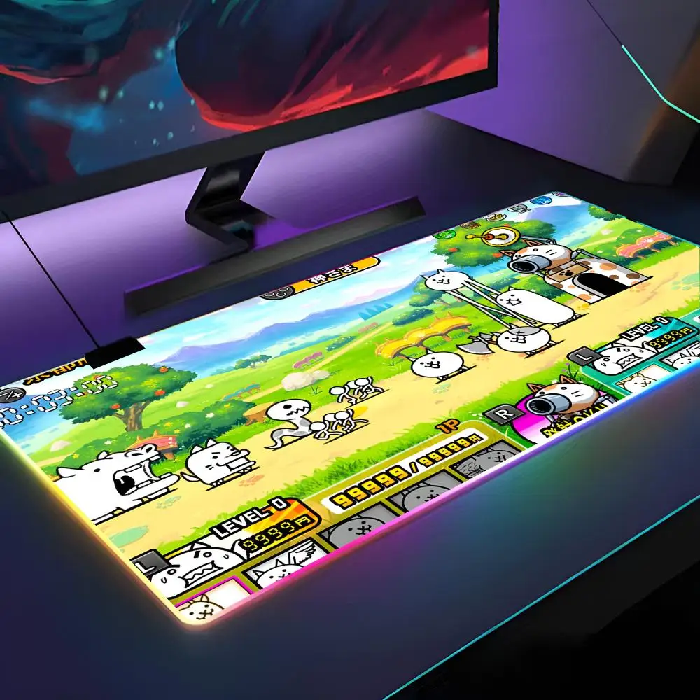 B-Battle Cats Anime Mouse Pad RGB Backlit Mouse Pad Laptop Mouse Pad Laptop Gamer Computer Desk Gaming Accessories
B-Battle Cats Anime Mouse Pad RGB Backlit Mouse Pad Laptop Mouse Pad Laptop Gamer Computer Desk Gaming Accessories