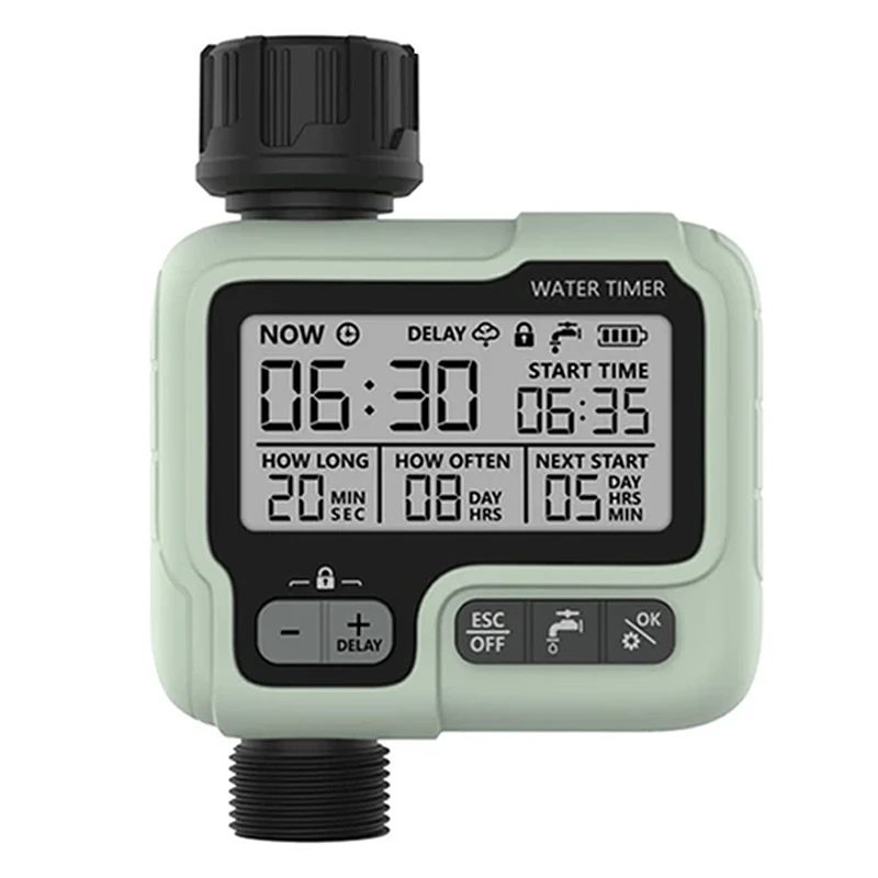 HCT-322 Automatic Water Timer Garden Digital Irrigation Machine with 2.76 inch LCD Display Intelligent Sprinkler Outdoor to Save
HCT-322 Automatic Water Timer Garden Digital Irrigation Machine with 2.76 inch LCD Display Intelligent Sprinkler Outdoor to Save