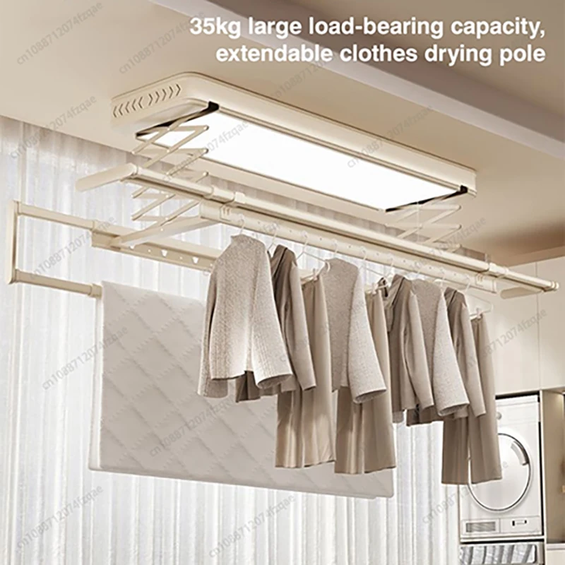 Intelligent Electric Lifting Clothes Drying Rack With Remote Control, Invisible, Foldable And Retractable, Suitable For Home Use