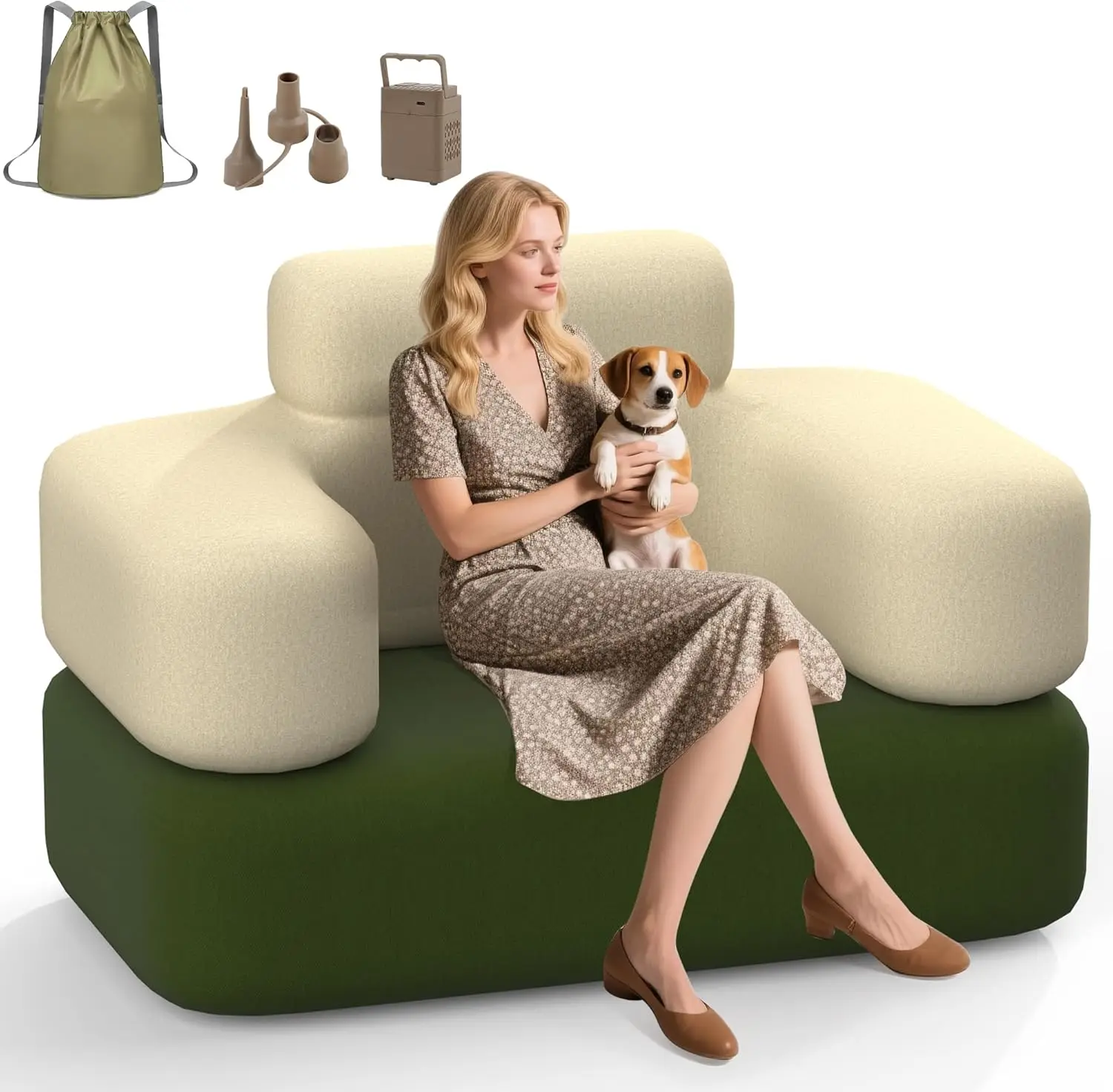 Portable Inflatable Sofa with Built-in Pump - Durable Multifunctional Blow Up Couch for Camping
Portable Inflatable Sofa with Built-in Pump - Durable Multifunctional Blow Up Couch for Camping