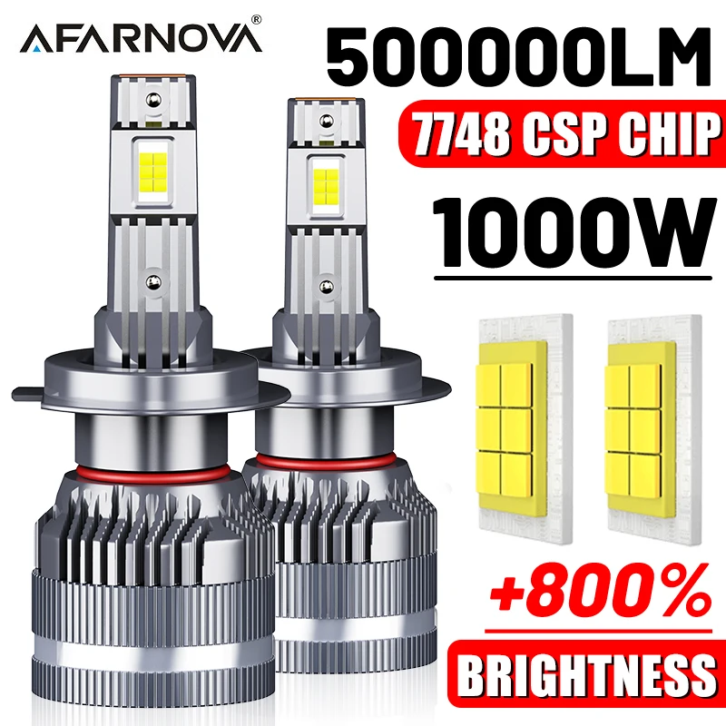 2PCS H7 LED Headlight Bulbs 1000W 6000K White CANBUS No Error 500000LM CSP Chips H4 H11 9005 9006 H1 HB3 HB4 9012 For Fog Lights
2PCS H7 LED Headlight Bulbs 1000W 6000K White CANBUS No Error 500000LM CSP Chips H4 H11 9005 9006 H1 HB3 HB4 9012 For Fog Lights