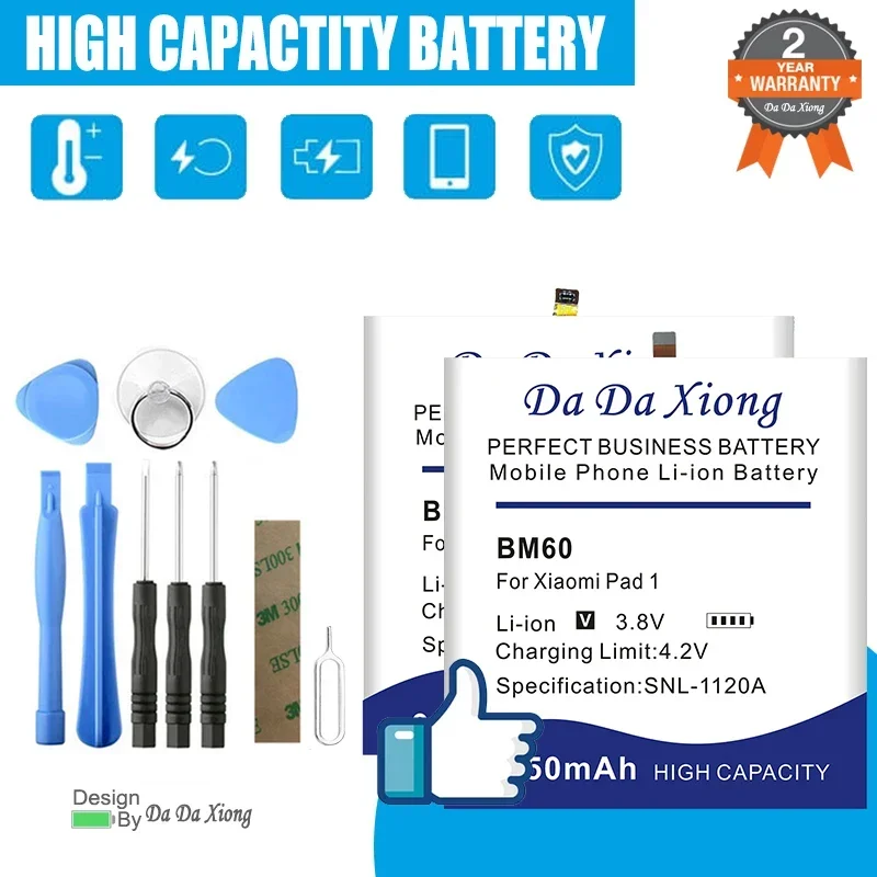 BN4D BM60 BN60 BN4E BN80 BM62 For Xiaomi Pad Poco Note 9 X3 1 2 3 4 5 Pro Plus High Quality Tablet Replace Battey + Tools Kits
BN4D BM60 BN60 BN4E BN80 BM62 For Xiaomi Pad Poco Note 9 X3 1 2 3 4 5 Pro Plus High Quality Tablet Replace Battey + Tools Kits