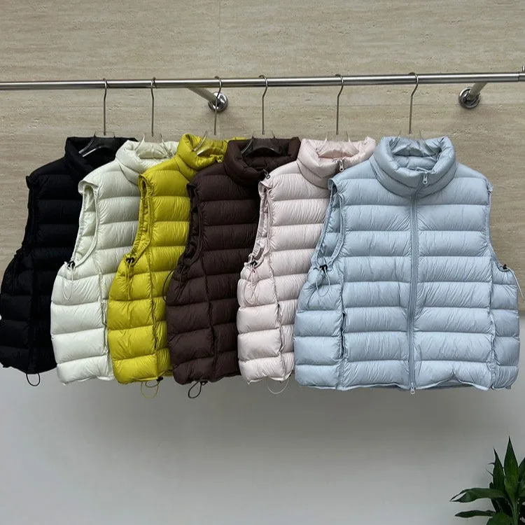 Thin ribs down cotton vest women's short 2026 autumn and winter new Korean version loose stand-up collar super good-looking vest
Thin ribs down cotton vest women's short 2026 autumn and winter new Korean version loose stand-up collar super good-looking vest