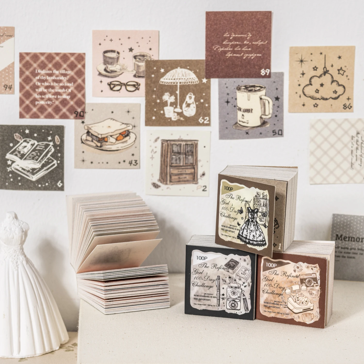 100sheets Exquisite Girl's 100 Day Series Creative Life Message Memo Planner Handbook DIY Scrapbook Aesthetic Craft Paper
100sheets Exquisite Girl's 100 Day Series Creative Life Message Memo Planner Handbook DIY Scrapbook Aesthetic Craft Paper