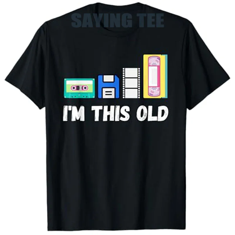Funny I'm This Old 1980s Cassette VHS Floppy Disk Retro Tech T-Shirt 70s 80s Vintage Technologies Y2k Graphic Tees Novelty Gift
Funny I'm This Old 1980s Cassette VHS Floppy Disk Retro Tech T-Shirt 70s 80s Vintage Technologies Y2k Graphic Tees Novelty Gift