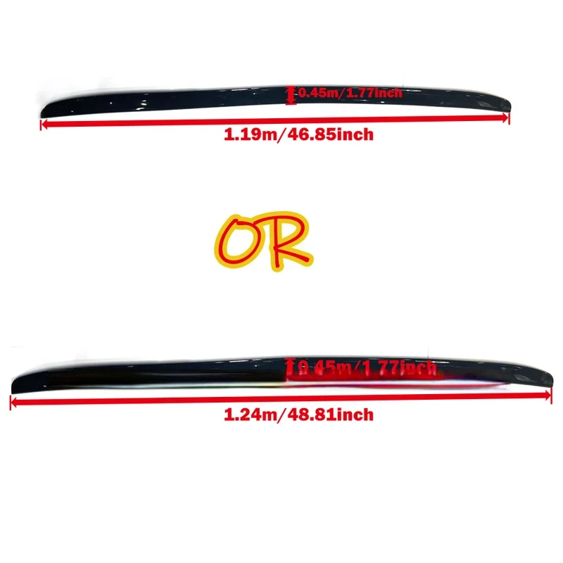 Universal Rear Trunk Spoiler Lip Sedan 1.19m/1.24m Glossy Black Easy Installation Exterior Body Kit Accessory
Universal Rear Trunk Spoiler Lip Sedan 1.19m/1.24m Glossy Black Easy Installation Exterior Body Kit Accessory