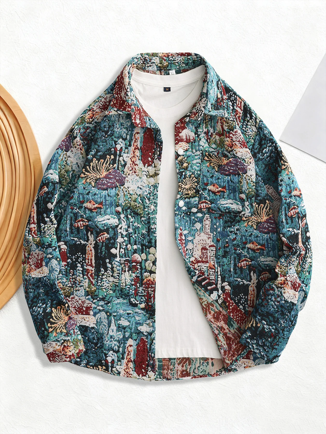 Spring and Autumn Trendy Unique Underwater Jacquard Polo Collar Jacket, Fashionable Men's High-End Casual Outerwear
Spring and Autumn Trendy Unique Underwater Jacquard Polo Collar Jacket, Fashionable Men's High-End Casual Outerwear