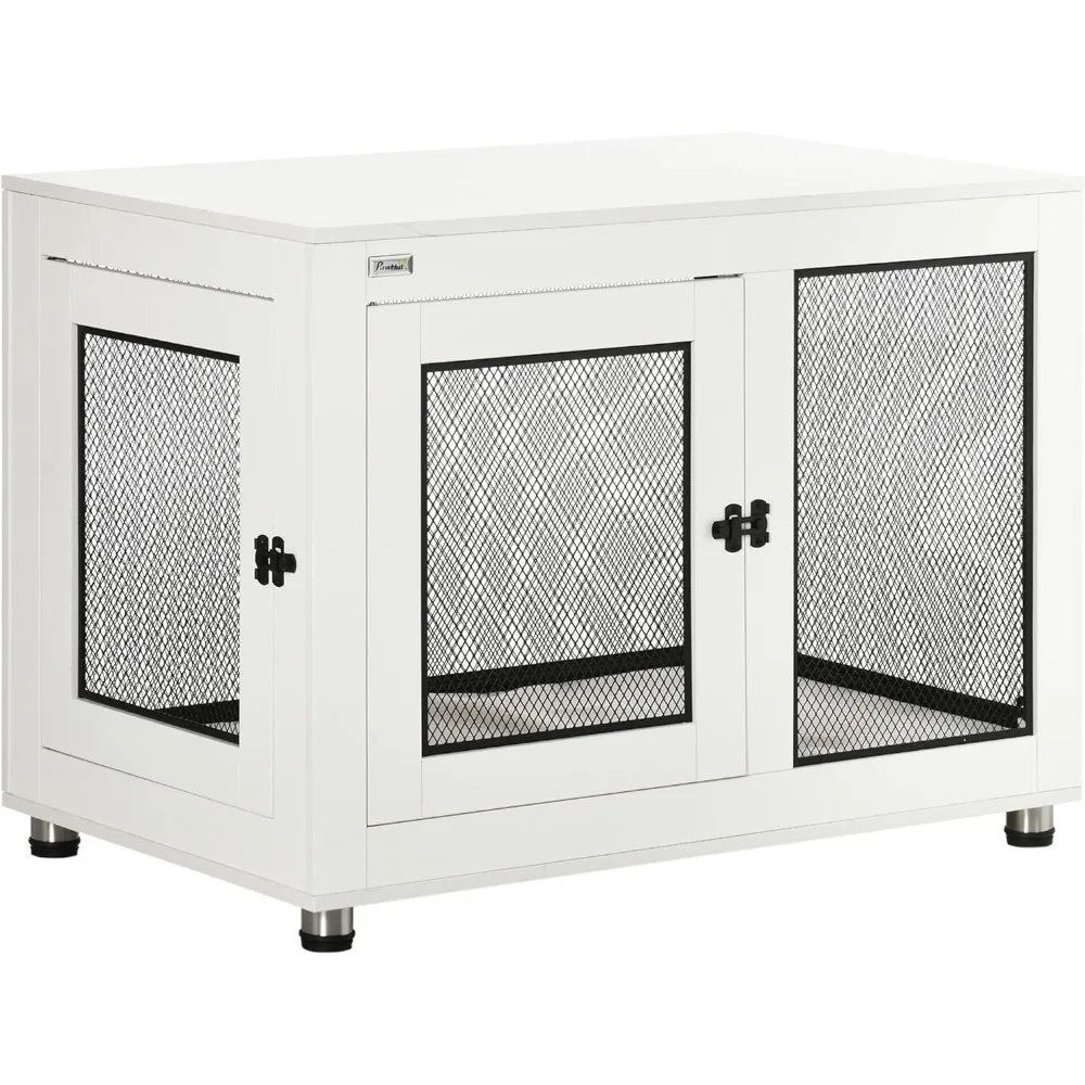 Dog Crate Furniture, 37" Dog Kennel Furniture with Water-Resistant Cushion, Double Doors for Large Dogs, Dog Crate End Table fo
Dog Crate Furniture, 37" Dog Kennel Furniture with Water-Resistant Cushion, Double Doors for Large Dogs, Dog Crate End Table fo