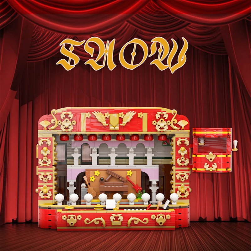 Puppet Show Theater Display Model MOC Building Blocks DIY Assemble Bricks Educational Collection Creative Toys Gifts 1183PCS
Puppet Show Theater Display Model MOC Building Blocks DIY Assemble Bricks Educational Collection Creative Toys Gifts 1183PCS