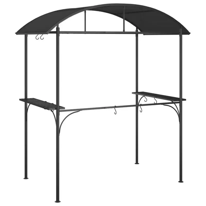 BBQ Gazebo with Side Shelves Anthracite 86.6"x45.3"x90.6" Steel
BBQ Gazebo with Side Shelves Anthracite 86.6"x45.3"x90.6" Steel