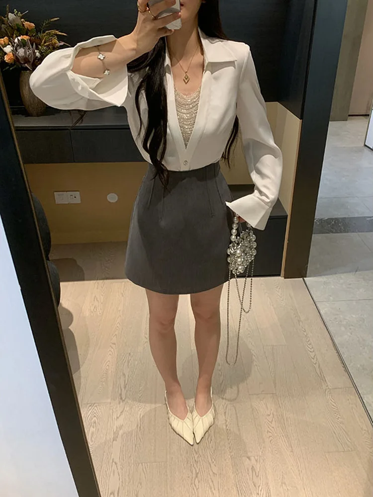 High Waist Half Body Skirt Women's Elastic Versatile Slimming Spring Season Casual Style XINYI Fishbone Waist Design
High Waist Half Body Skirt Women's Elastic Versatile Slimming Spring Season Casual Style XINYI Fishbone Waist Design