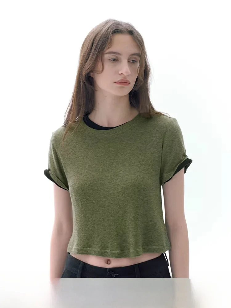 Женская футболка Planites 24SS с коротким рукавом и круглым вырезом, мягкая, приятная к телу, из смесового лиоцелла, для повседневной носки, летняя, в разных цветах.
Женская футболка Planites 24SS с коротким рукавом и круглым вырезом, мягкая, приятная к телу, из смесового лиоцелла, для повседневной носки, летняя, в разных цветах.