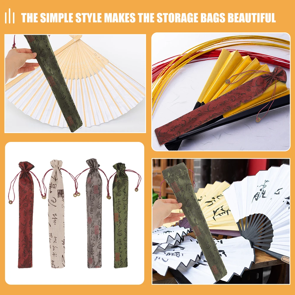 4 Pcs Fan Bag Folding Hand Fan Cases 8 Inch Red Gray Dark Green Beige Storage Bag For Wedding Party Bridal Shower Spring
4 Pcs Fan Bag Folding Hand Fan Cases 8 Inch Red Gray Dark Green Beige Storage Bag For Wedding Party Bridal Shower Spring