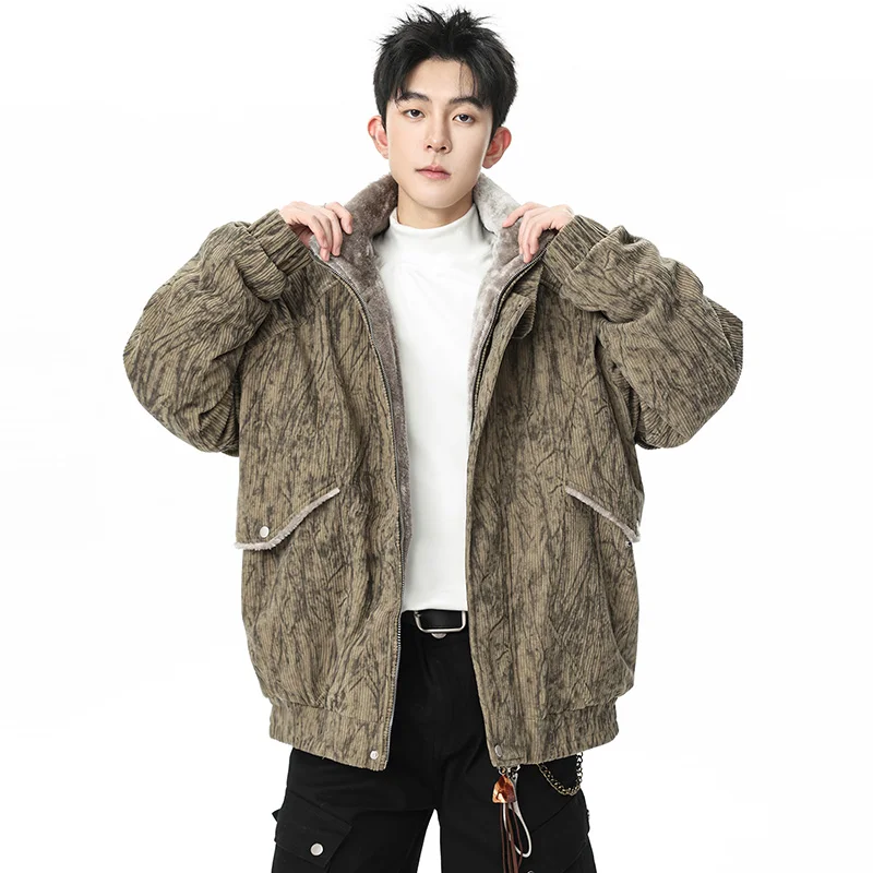 High Quality Corduroy Windproof Stand Up Collar Jacket for Men in Autumn Winter Warm Fashionable Casual with Velvet Jacket
High Quality Corduroy Windproof Stand Up Collar Jacket for Men in Autumn Winter Warm Fashionable Casual with Velvet Jacket