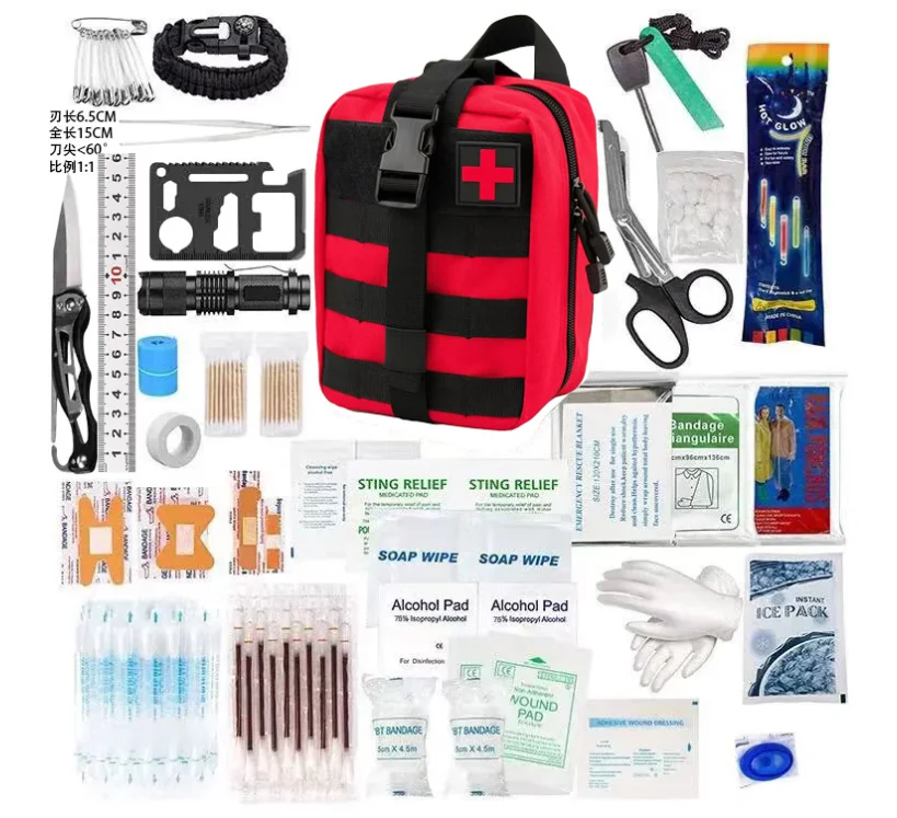 33pcs First Aid Kit Portable Emergency Survival Kit for Outdoor Camping Hiking Travel Home Car Workplace Medical Supplies
33pcs First Aid Kit Portable Emergency Survival Kit for Outdoor Camping Hiking Travel Home Car Workplace Medical Supplies