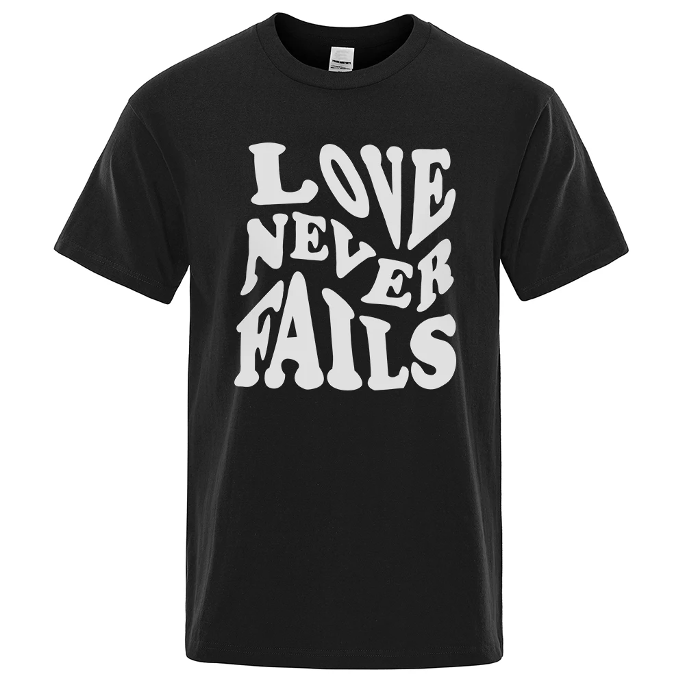 Love Never Fails Retro Printing T Shirts Mens Creativity Breathable Tshirts Fashion O-Neck Shirts Cartoons Cotton Mens Tops
Love Never Fails Retro Printing T Shirts Mens Creativity Breathable Tshirts Fashion O-Neck Shirts Cartoons Cotton Mens Tops