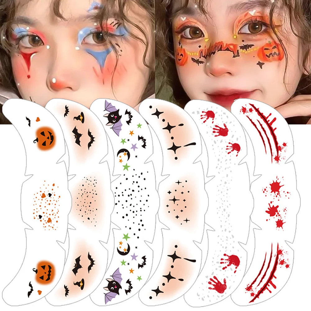 Halloween Face Tattoo Stickers Pumpkin Bat Spider Fake Freckles Temporary Tattoo Stickers for Music Party Festival
Halloween Face Tattoo Stickers Pumpkin Bat Spider Fake Freckles Temporary Tattoo Stickers for Music Party Festival