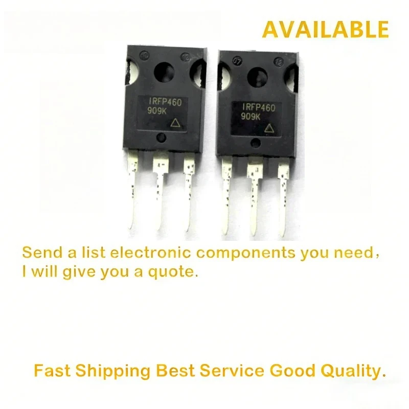 10 шт./лот, оригинальные IRFP460PBF IRFP460 TO-247 FET 20A 500V
10 шт./лот, оригинальные IRFP460PBF IRFP460 TO-247 FET 20A 500V