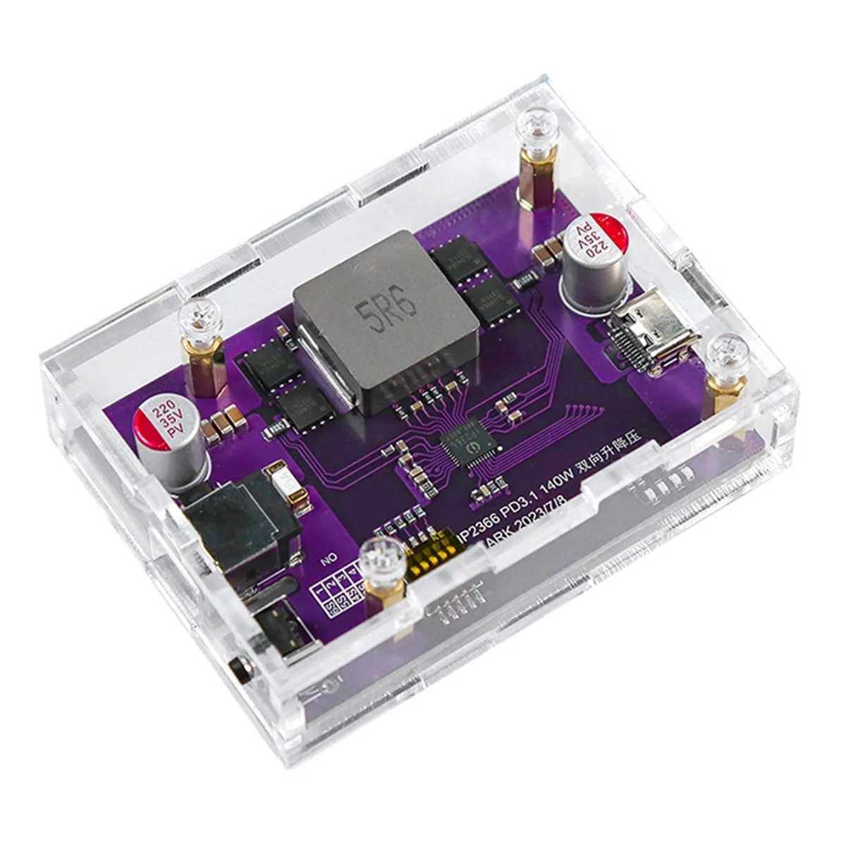 PD3.1 140 Вт внешний аккумулятор DIY модуль 2S/3S/4S/5S/6S переключаемый IP2366 двунаправленный модуль быстрой зарядки литиевой батареи, B1
PD3.1 140 Вт внешний аккумулятор DIY модуль 2S/3S/4S/5S/6S переключаемый IP2366 двунаправленный модуль быстрой зарядки литиевой батареи, B1