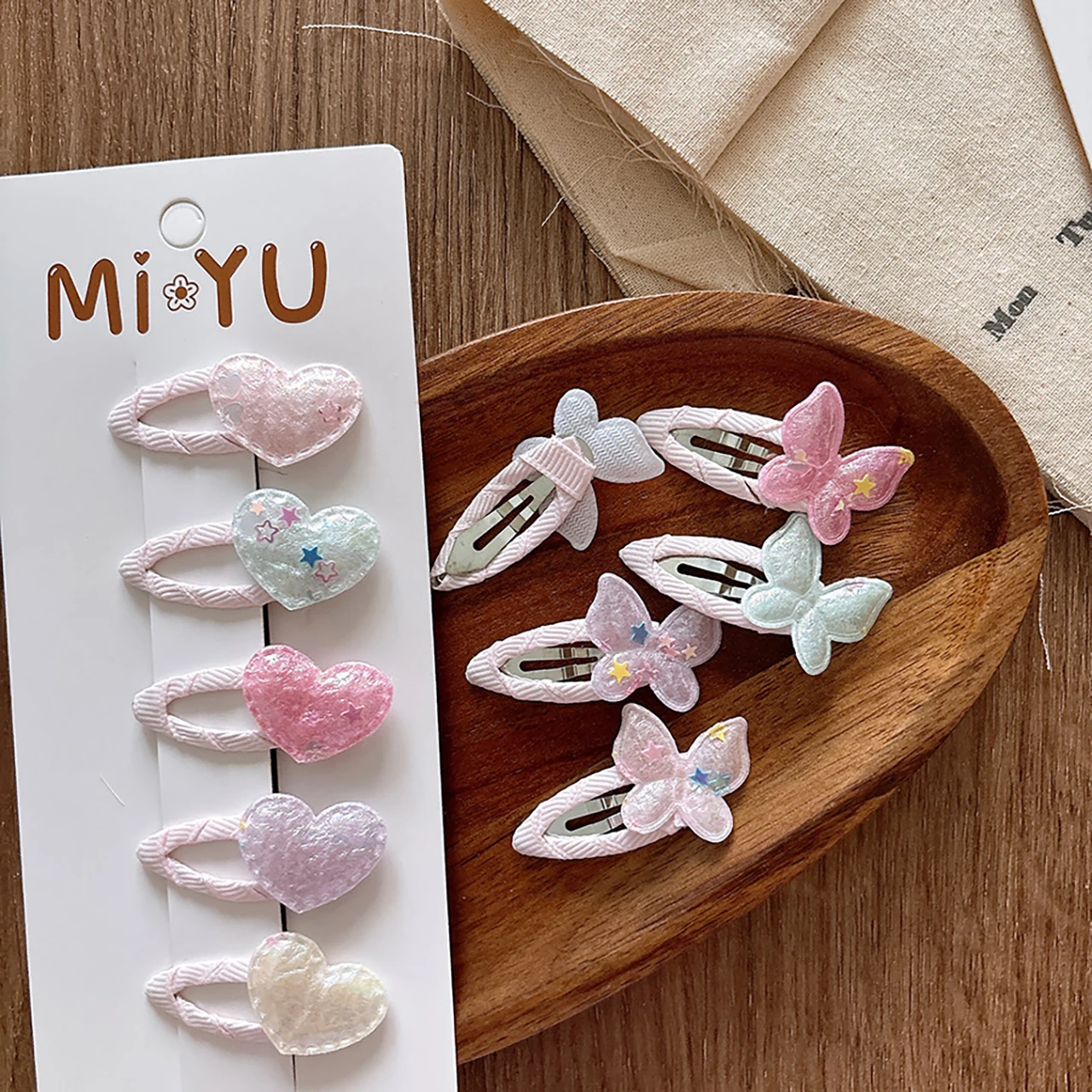 5pcs Hearts Stars Butterfly Crown Baby Hairpins Cute Girls Small Hair Clips with Openwork Bangs Glitter Kids Barrettes Headwear
5pcs Hearts Stars Butterfly Crown Baby Hairpins Cute Girls Small Hair Clips with Openwork Bangs Glitter Kids Barrettes Headwear