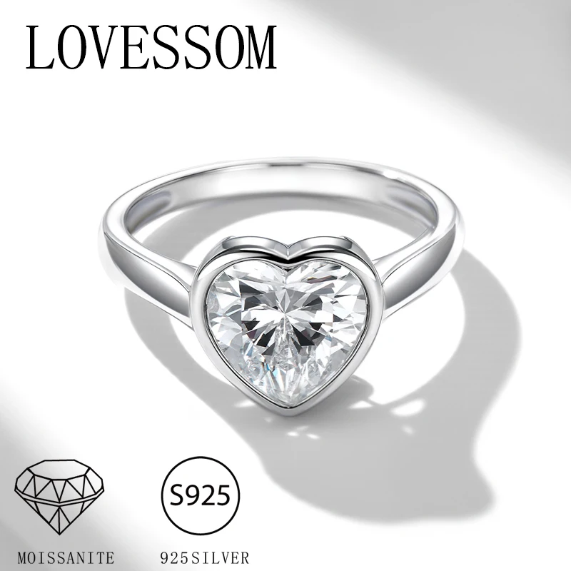 A 925 silver 2 carat heart-shaped moissanite romantic classic men's and women's high-quality jewelry wedding ring couple ring
A 925 silver 2 carat heart-shaped moissanite romantic classic men's and women's high-quality jewelry wedding ring couple ring