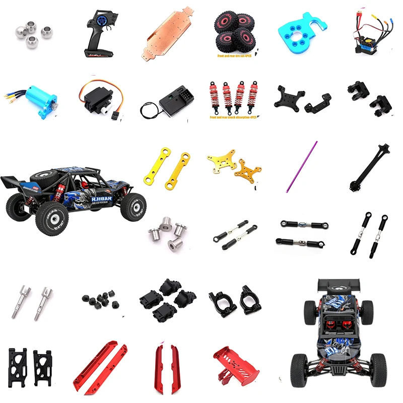 RC Car Spare Parts for WLtoys 124016 124018 1/12 Swing Arm Steering Cup Tie Rod Brushless Motor Gearbox Cover Differential Tires
RC Car Spare Parts for WLtoys 124016 124018 1/12 Swing Arm Steering Cup Tie Rod Brushless Motor Gearbox Cover Differential Tires