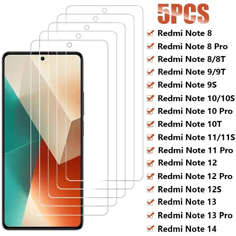 5Pcs Tempered For for Xiaomi 12 13 12S 14 5G Screen Protector On Redmi Note 11 10 9 8 Pro 11S 10S 9S 8T Glass
5Pcs Tempered For for Xiaomi 12 13 12S 14 5G Screen Protector On Redmi Note 11 10 9 8 Pro 11S 10S 9S 8T Glass