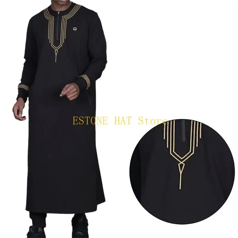 49MF Man ArabianKaftan Thobe Casual Islamic Arabic Robe Middle East Kaftan Long Gown
49MF Man ArabianKaftan Thobe Casual Islamic Arabic Robe Middle East Kaftan Long Gown