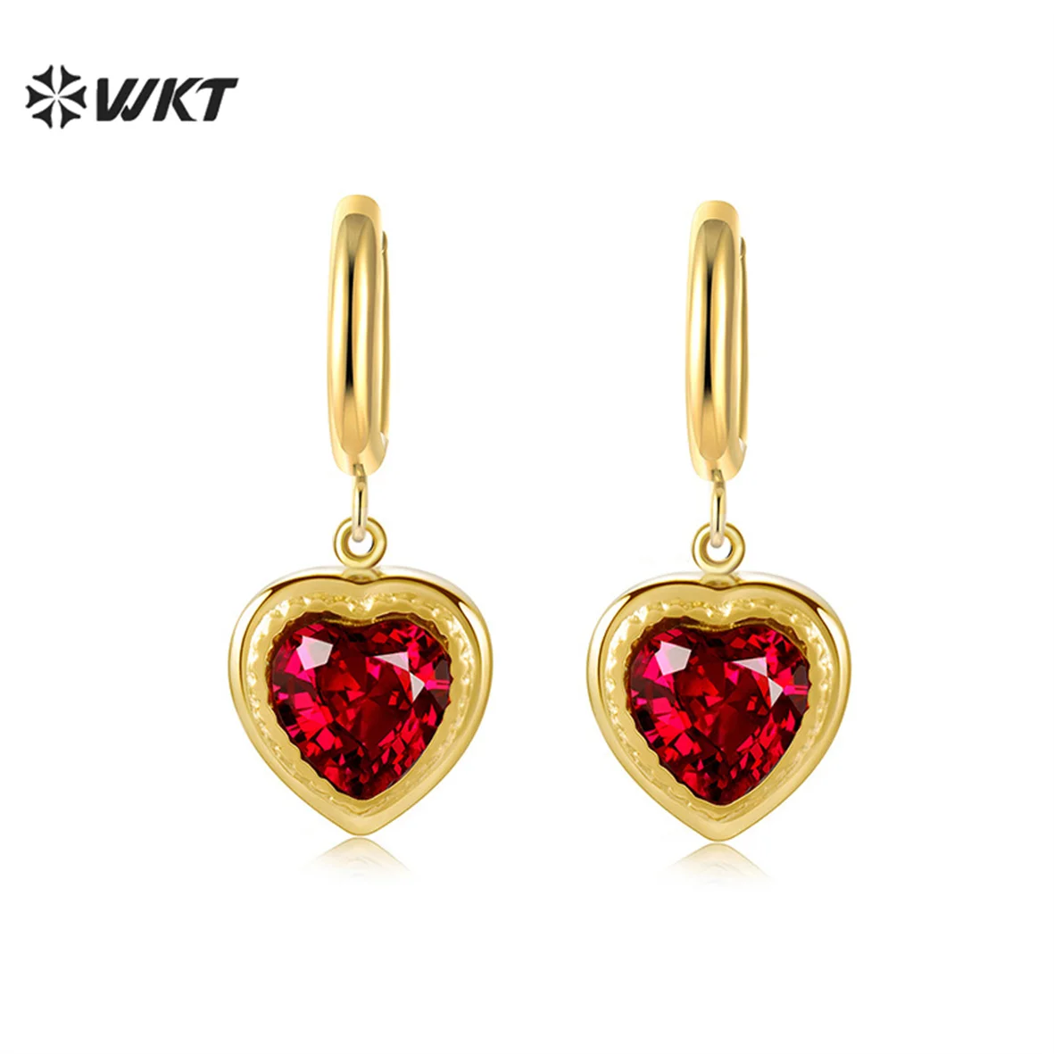 WT-SSE026 Fashion Zircon Red Heart Green Heart Earrings Stainless Steel Gold Plated Earrings Delicate Dazzling Earrings
WT-SSE026 Fashion Zircon Red Heart Green Heart Earrings Stainless Steel Gold Plated Earrings Delicate Dazzling Earrings