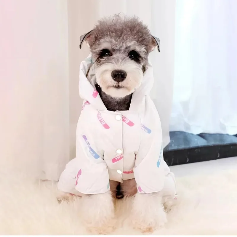 Winter Warm Pet Hooded Four Legged Coat Small Dog Jackets Windproof Thick and Warm Four Legged Cotton Coat Teddy Jumpsuit
Winter Warm Pet Hooded Four Legged Coat Small Dog Jackets Windproof Thick and Warm Four Legged Cotton Coat Teddy Jumpsuit