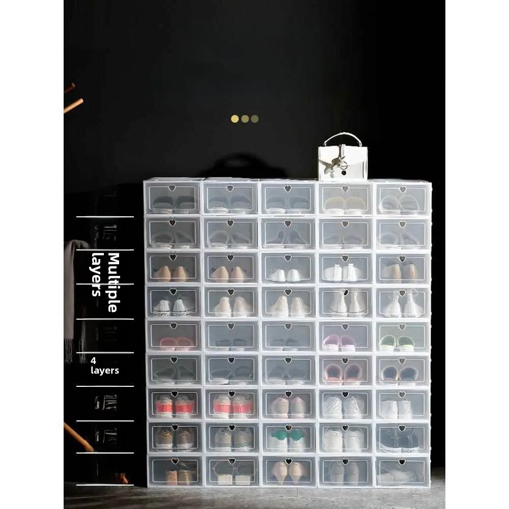Transparent Plastic Shoe Box Dustproof Simple Stackable Shoes Storage Organizer for Home Use Dormitory Shoe Rack Cabinet
Transparent Plastic Shoe Box Dustproof Simple Stackable Shoes Storage Organizer for Home Use Dormitory Shoe Rack Cabinet