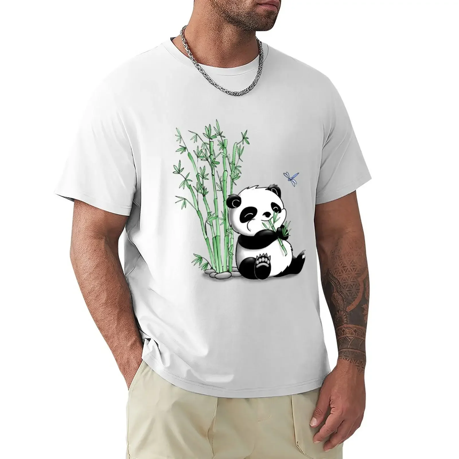 Panda Eating Bamboo T-Shirt kawaii clothes animal prinfor boys Luxury man t shirts for men
Panda Eating Bamboo T-Shirt kawaii clothes animal prinfor boys Luxury man t shirts for men