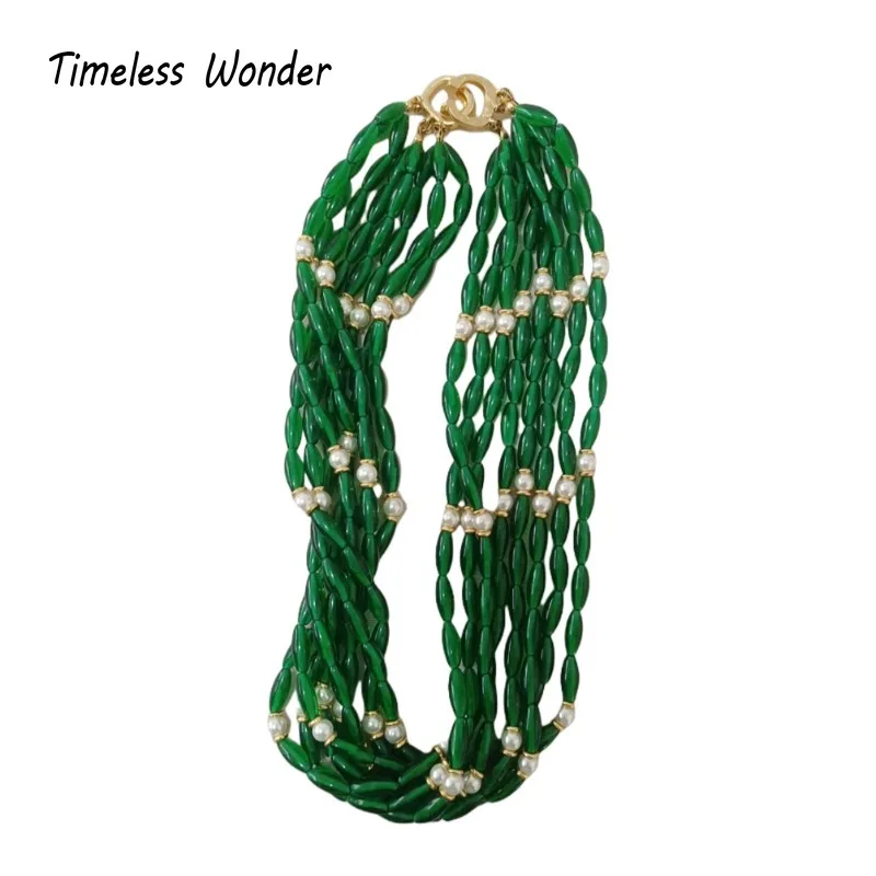 Timeless Wonder Fancy Zircon Geo Glass Beaded Strand Necklaces for Women Designer Jewelry Runway Rare Top Trendy Gift 2666
Timeless Wonder Fancy Zircon Geo Glass Beaded Strand Necklaces for Women Designer Jewelry Runway Rare Top Trendy Gift 2666