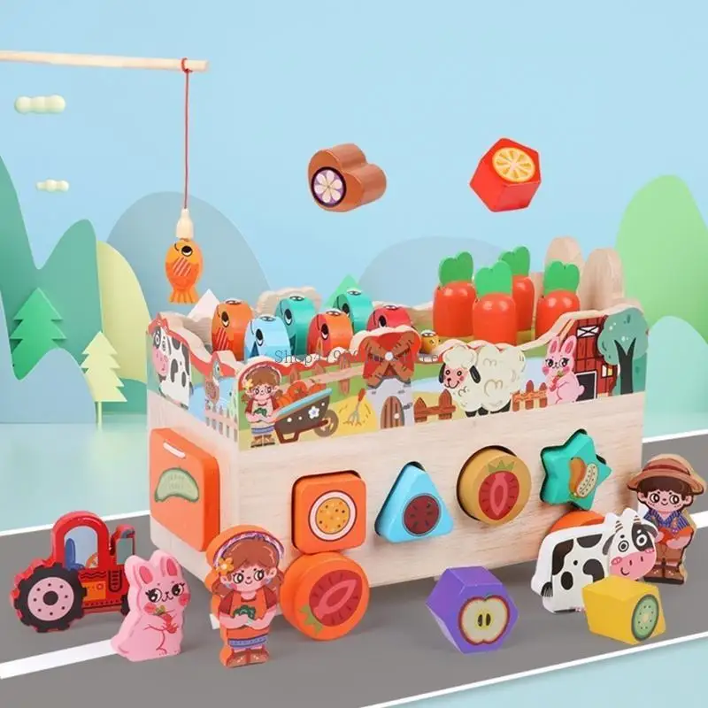 Children Educational Toy Wooden Game Set Funny Improve Intelligence Age 3-5
Children Educational Toy Wooden Game Set Funny Improve Intelligence Age 3-5