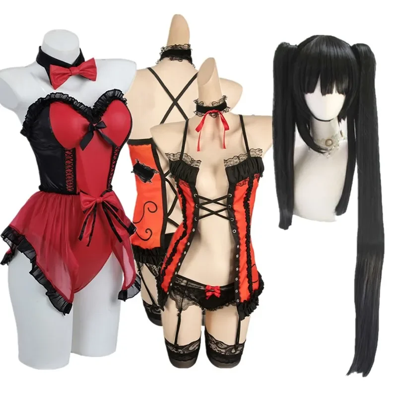 DATE Anime A LIVE Tokisaki Kurumi Cosplay Costume Adult Women Bunny Girls Jumpsuit Wig Outfits Halloween Carnival Party Suit2025
DATE Anime A LIVE Tokisaki Kurumi Cosplay Costume Adult Women Bunny Girls Jumpsuit Wig Outfits Halloween Carnival Party Suit2025