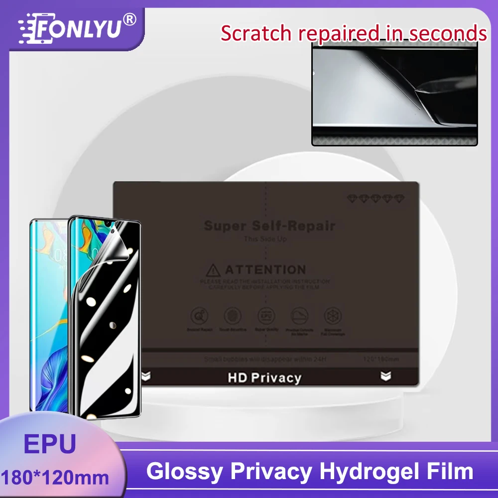 FONLYU High-End EPU Hydrogel Film Self-Repair HD Mate Privacy Flexible Phone Curved Screen Protector for Film Cutting Machine
FONLYU High-End EPU Hydrogel Film Self-Repair HD Mate Privacy Flexible Phone Curved Screen Protector for Film Cutting Machine