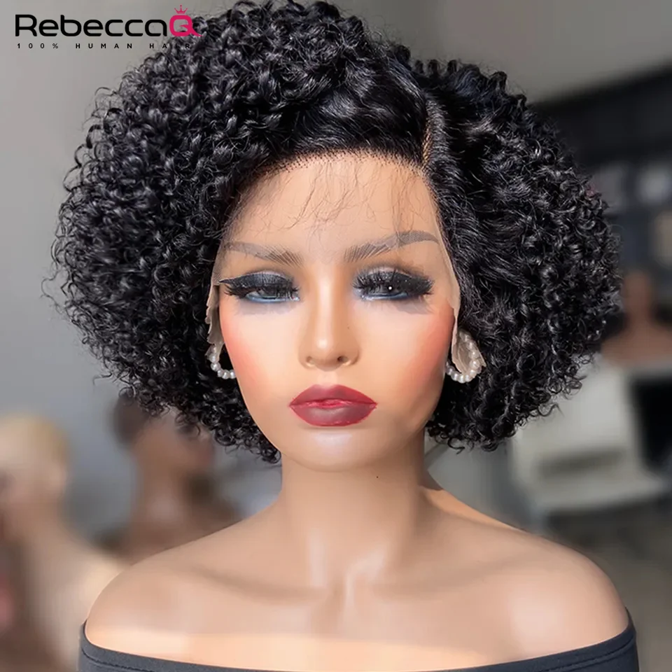 Short Pixie Curly Bob Lace Front Wig Deep Wave Human Hair Wig With Baby Hair Natural Curly Bob Wig Glueless Lace Wigs For Women
Short Pixie Curly Bob Lace Front Wig Deep Wave Human Hair Wig With Baby Hair Natural Curly Bob Wig Glueless Lace Wigs For Women