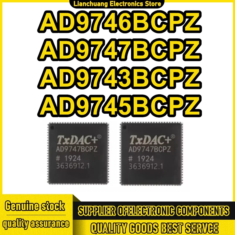 Новый оригинальный чип преобразования цифро-аналогового сигнала AD9743BCPZ AD9745BCPZ AD9746BCPZ AD9747BCPZ, абсолютно новый, оригинальный.
Новый оригинальный чип преобразования цифро-аналогового сигнала AD9743BCPZ AD9745BCPZ AD9746BCPZ AD9747BCPZ, абсолютно новый, оригинальный.