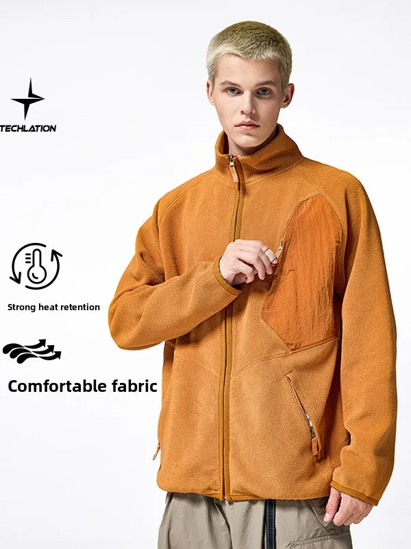 Новая осенне-зимняя повседневная куртка свободного кроя с воротником-стойкой на флисовой подкладке, однотонная, в уличном стиле, для молодых мужчин, производство Китай
Новая осенне-зимняя повседневная куртка свободного кроя с воротником-стойкой на флисовой подкладке, однотонная, в уличном стиле, для молодых мужчин, производство Китай