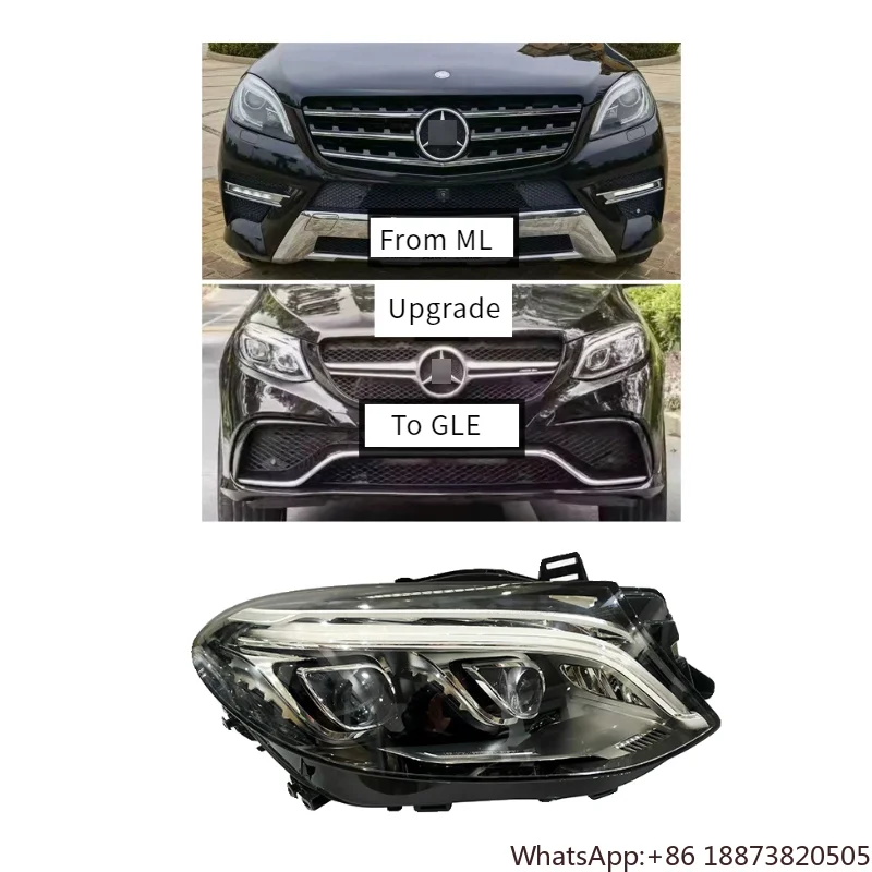 ML Upgrade to GLE Headlights for Benz 2012-2015 ML300 ML320 ML350 ML400 Upgrade to GLE63 Headlight Assembly Headlamp Accessories
ML Upgrade to GLE Headlights for Benz 2012-2015 ML300 ML320 ML350 ML400 Upgrade to GLE63 Headlight Assembly Headlamp Accessories