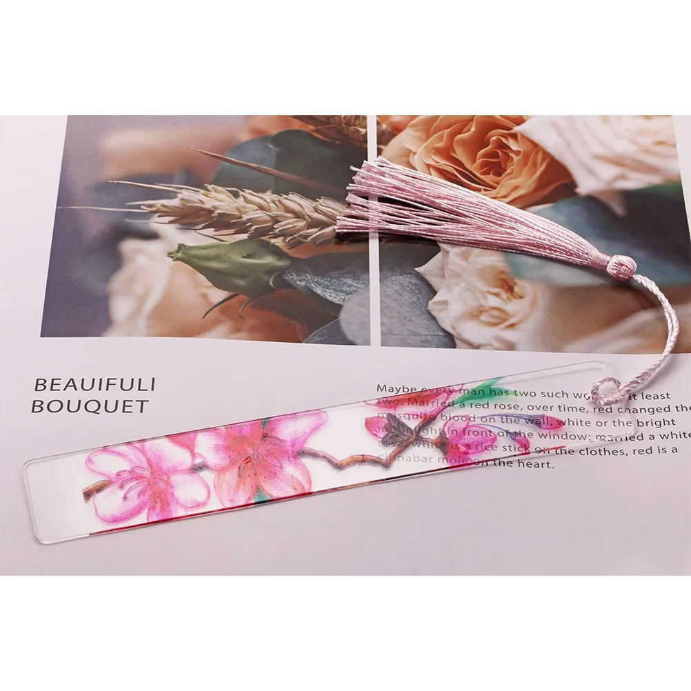 1 set Acrylic Bookmarks Pre-Drilled Holes Blank Page Markers Readers Bookmarks With Tassels Decorative Office Supplies
1 set Acrylic Bookmarks Pre-Drilled Holes Blank Page Markers Readers Bookmarks With Tassels Decorative Office Supplies