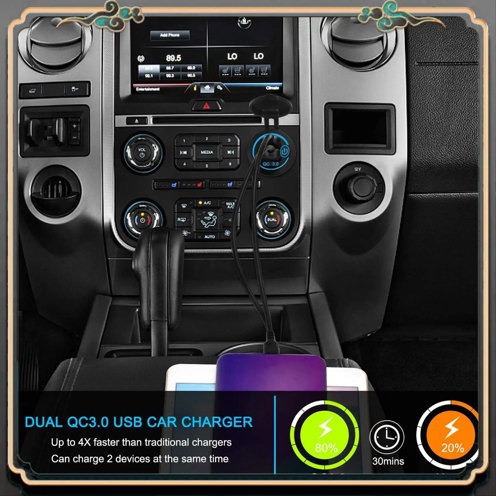 M45K-12V USB Outlet, Dual QC 3.0 USB Car Charger With Switch, 36W USB Waterproof Power Outlet Charger(With 1.1Inch Puncher)
M45K-12V USB Outlet, Dual QC 3.0 USB Car Charger With Switch, 36W USB Waterproof Power Outlet Charger(With 1.1Inch Puncher)