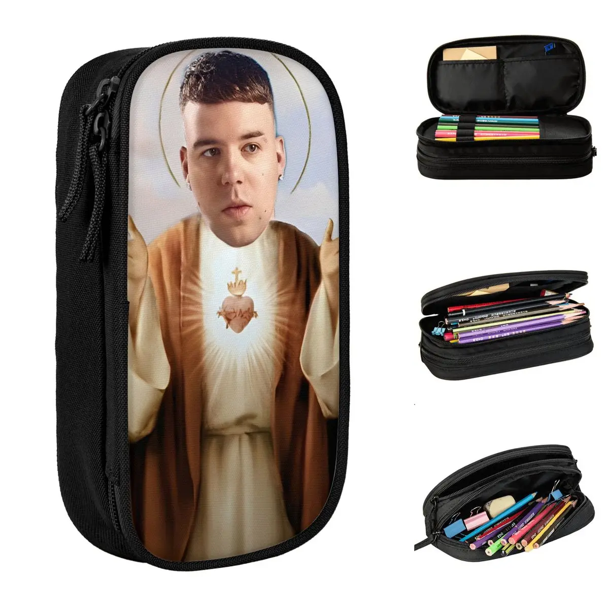 Lovely Singer Quevedo Pop Latin Pencil Cases Jesus Pencilcases Pen Box Kids Big Capacity Bag Students School Gifts Stationery
Lovely Singer Quevedo Pop Latin Pencil Cases Jesus Pencilcases Pen Box Kids Big Capacity Bag Students School Gifts Stationery