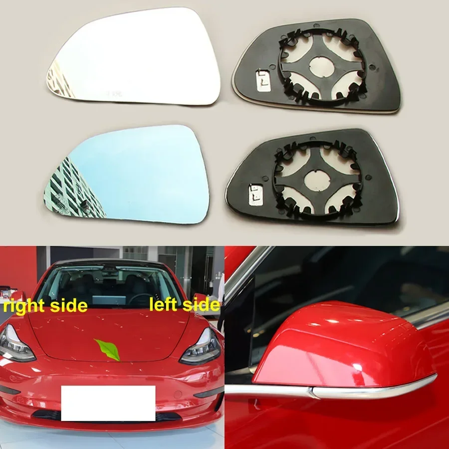 For Tesla Model 3 2019-2021 / Model Y 2021 Car Accessories Outer Rearview Side Mirror Lenses White Blue Glass Lens with Heating
For Tesla Model 3 2019-2021 / Model Y 2021 Car Accessories Outer Rearview Side Mirror Lenses White Blue Glass Lens with Heating
