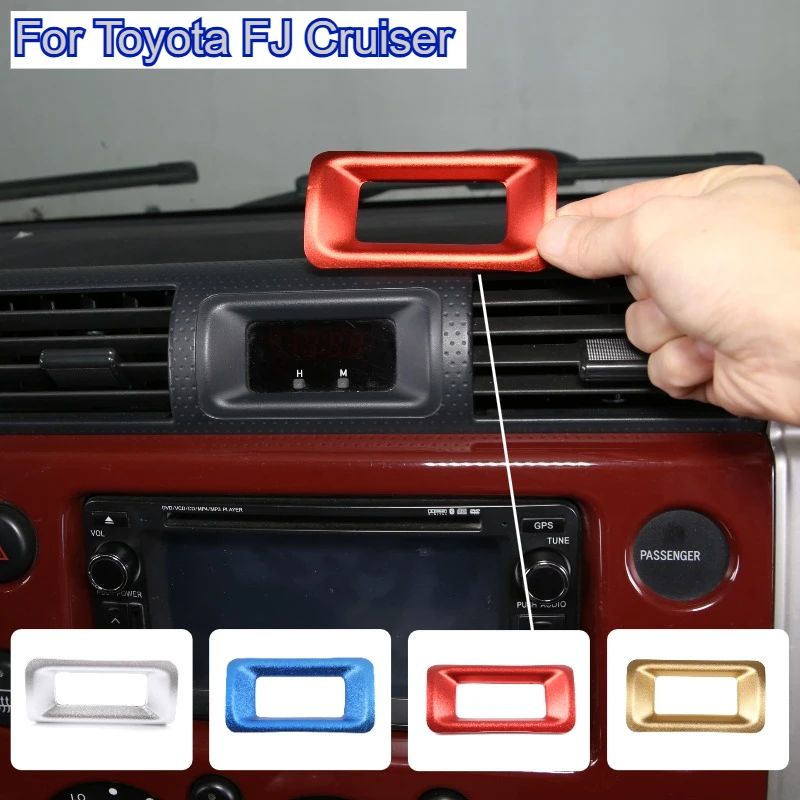 For Toyota FJ Cruiser 2007-21 Aluminum Alloy Car Center Control Dashboard Center Clock Decorative Frame Sticker Car Accessories
For Toyota FJ Cruiser 2007-21 Aluminum Alloy Car Center Control Dashboard Center Clock Decorative Frame Sticker Car Accessories