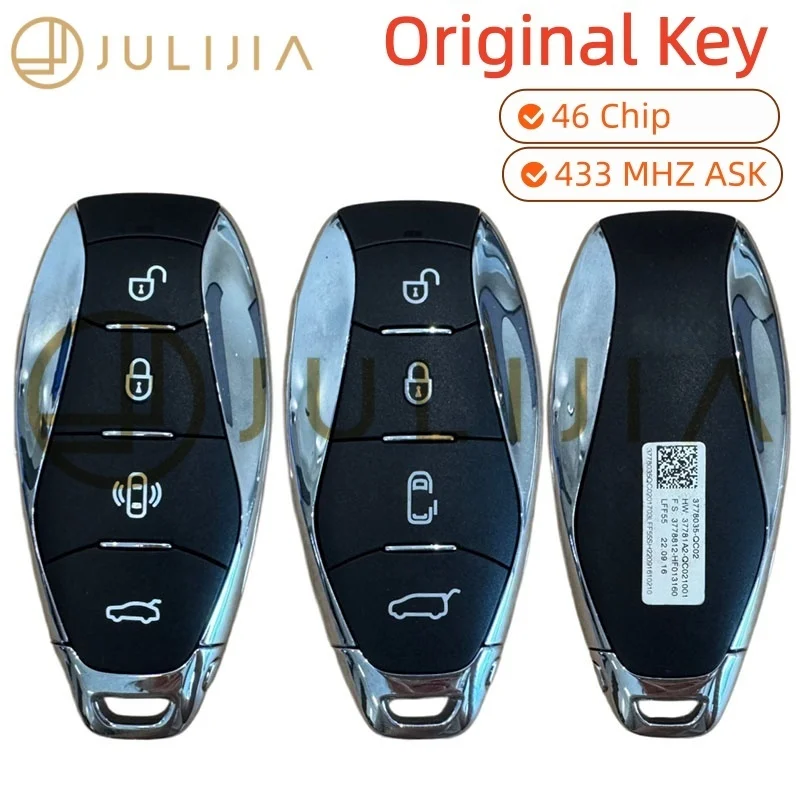 JULIJIA Original for Hongqi Key for HONGQI H5 H7 H9 L5 HS5 HS7 HS9 E-HS3 E-HS9 HS5 HQ9 EH7 Keyless Go Car Remote Key 46 CHIP
JULIJIA Original for Hongqi Key for HONGQI H5 H7 H9 L5 HS5 HS7 HS9 E-HS3 E-HS9 HS5 HQ9 EH7 Keyless Go Car Remote Key 46 CHIP